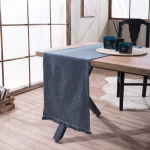 Τραβέρσα Kingston 04 Blue Grey Teoran 45X180 Βαμβάκι-Ακρυλικό