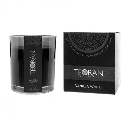 Αρωματικό Κερί Vanilla White Στρόγγυλο 130gr Teoran
