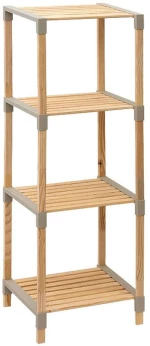 Ραφιέρα 0243602 41x33x113cm Natural-Beige