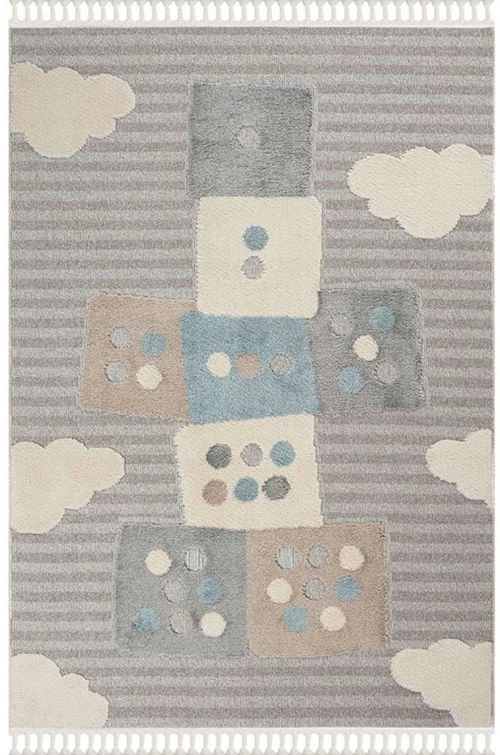 Χαλί Bubbles 960 Grey-Multi New Plan 125X185cm