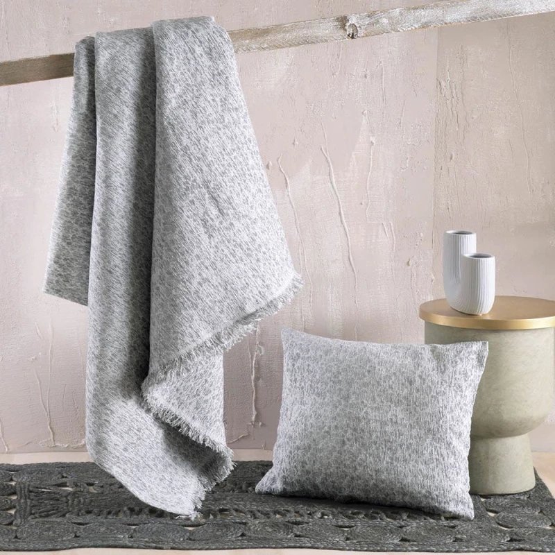 Ριχτάρι Stefan Grey Ρυθμός Τετραθέσιο 180x330cm Βαμβάκι-Chenille