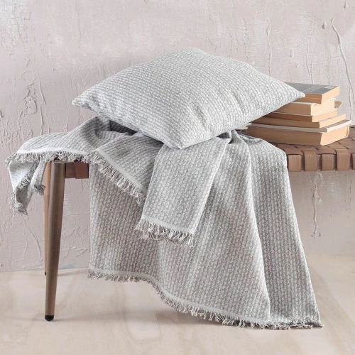 Ριχτάρι Colin Grey Ρυθμός Τριθέσιο 180x280cm Βαμβάκι-Πολυέστερ