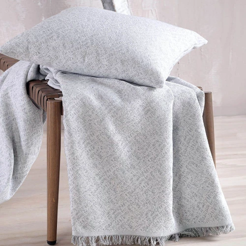 Ριχτάρι Fabio Grey Ρυθμός Τετραθέσιο 180x330cm Βαμβάκι-Πολυέστερ