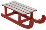 Διακοσμητικό Έλκηθρο 07.199432 15x12x40cm Red
