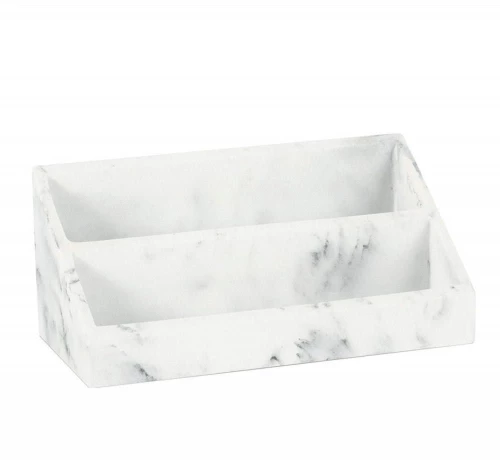 Βάση Οργάνωσης Marble Effect AH-AX23016 11,5cm White Andrea Πολυρεσίνη