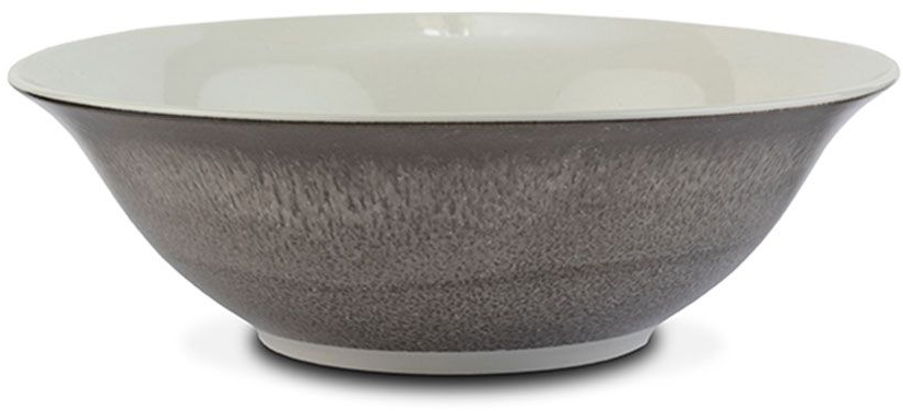 Σαλατιέρα Alexandra 10-085-014 Φ23x7,3cm Grey Nava Medium Πορσελάνη