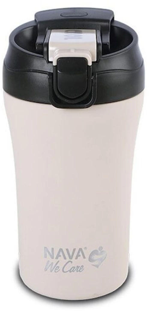 Ποτήρι - Θερμός Με Καλαμάκι We Care 10-262-153 Φ9x16,8cm 450ml Grey Nava