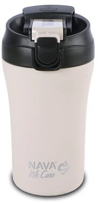 Ποτήρι - Θερμός Με Καλαμάκι We Care 10-262-153 Φ9x16,8cm 450ml Grey Nava