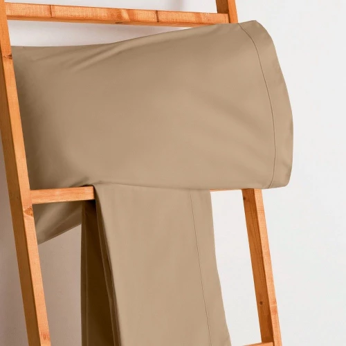 Σεντόνι Synthesis-518 Με Λάστιχο Mocha Vesta Home Υπέρδιπλo 160x230cm 100% Βαμβακερό Περκάλι