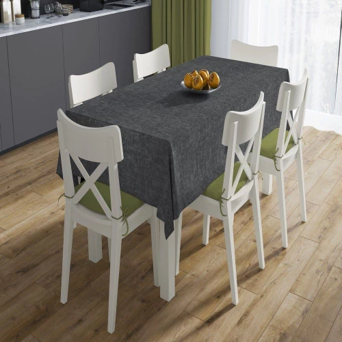 Τραπεζομάντηλο Αλέκιαστο Panama Dark Grey DimCol 140X180 140x180cm Βαμβάκι-Πολυέστερ