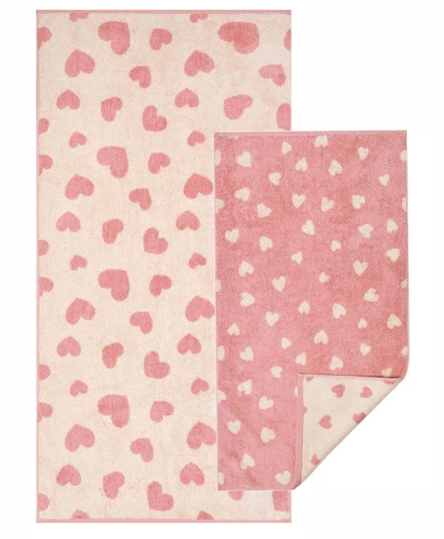 Πετσέτες Magy 14 (Σετ 2τμχ) Pink Kentia Σετ Πετσέτες 70x140cm 100% Βαμβάκι