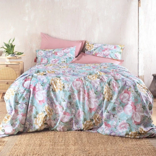 Σεντόνια Margo (Σετ 4τμχ) Multi Ρυθμός Υπέρδιπλo 230x260cm Βαμβάκι-Πολυέστερ