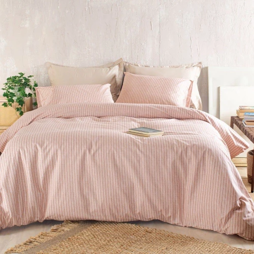 Σεντόνια Masters (Σετ 4τμχ) Pink Ρυθμός King Size 260x280cm Βαμβάκι-Πολυέστερ