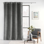 Κουρτίνα 027.1612420 Με Τρουκς Anthracite 140X240 Πολυέστερ