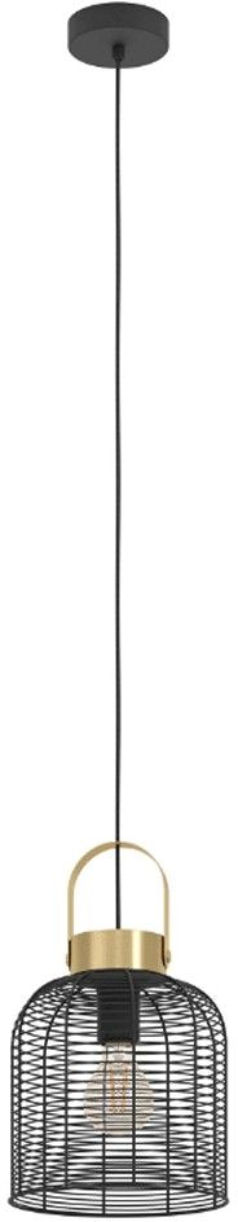 Φωτιστικό Οροφής Roundham 43963 22x110cm 1xE27 IP20 Black Eglo