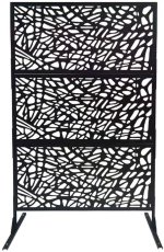 Παραβάν Αράχνη 06-00-94769 117x50x193cm Black Marhome Μέταλλο