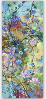 Πίνακας Καμβάς 451ERN1980 50x120cm Multi Wallity Κάθετοι Ξύλο, Καμβάς
