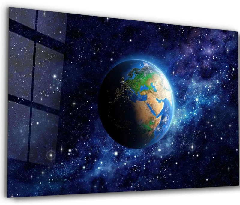 Πίνακας Γυάλινος 672BRS2236 72x46cm Multi Wallity Οριζόντιοι Γυαλί