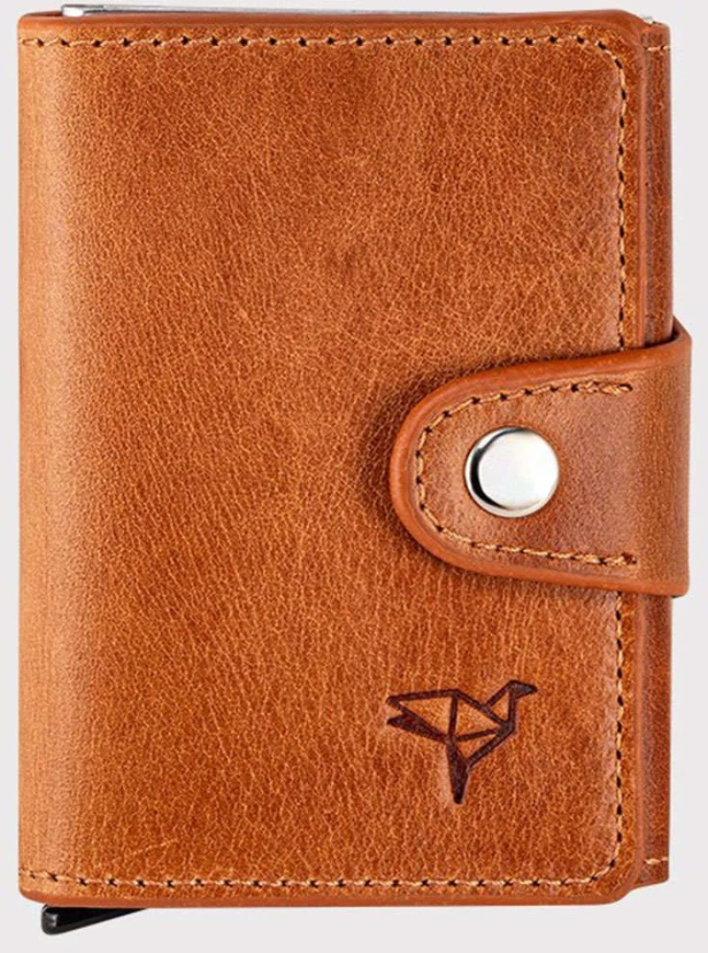 Πορτοφόλι Δερμάτινο Bern 456ZYM2272 7x2x9cm Tan Garbalia