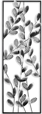 Διακοσμητικό Τοίχου Olips 930DYU1200 32x90cm Silver Wallity Μέταλλο