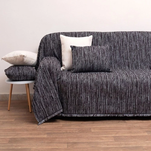 Ριχτάρι 1453 Black Anna Riska Διθέσιο 180x240cm Chenille