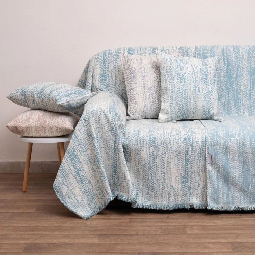 Ριχτάρι 1452 Lake Blue Anna Riska Τριθέσιο 180x280cm Chenille