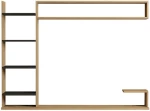 Σύνθεση Τηλεόρασης Noble 835PUQ3063 180x29,6x121,8cm Oak-Anthracite