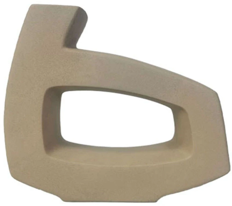 Βάζο 24-15-50032 25,5x8x22,5cm Sand Marhome Κεραμικό
