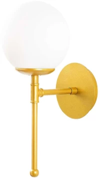 Φωτιστικό Τοίχου - Απλίκα Mudoni 892OPV1838 15x20x35cm E27 40W Gold-White Opviq