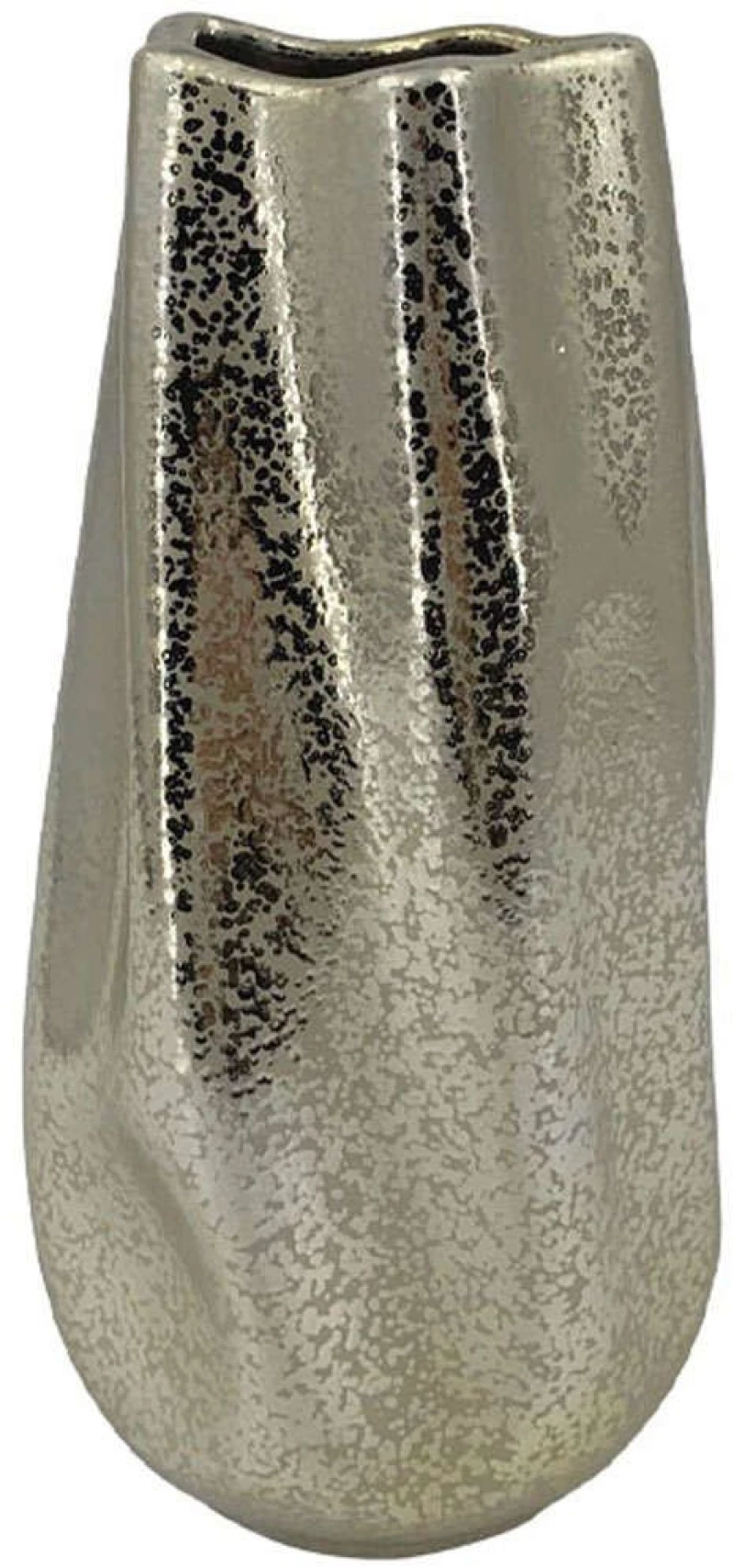 Βάζο Abstract 24-15-50074 16x15,5x30,5cm Light Gold Marhome Κεραμικό
