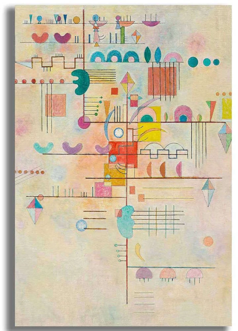 Πίνακας Καμβάς 677VSL1148 70x100cm Multi Wallity Κάθετοι Ξύλο, Καμβάς