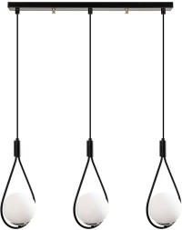 Φωτιστικό Οροφής - Ράγα 536NTD1135 70x15x146cm 3xE27 40W Multi-Black Opviq