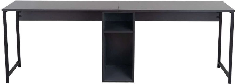 Γραφείο - Σταθμός Εργασίας 2 Θέσεων Twin 241NRD1104 240x60x74cm Anthracite-Black