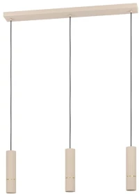 Φωτιστικό Οροφής - Ράγα Caminia 901152 77x9x110cm 3xGU10 Ecru-Gold Eglo