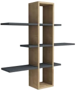 Ραφιέρα Τοίχου Ardo 835PUQ1640 96x19,6x101cm Oak-Anthracite