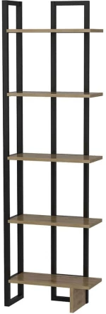 Βιβλιοθήκη Alice 875ZNA3619 45x22x180cm Black-Oak