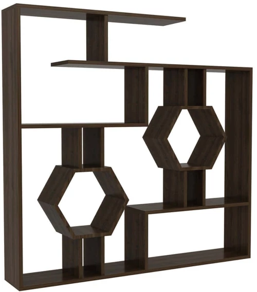 Βιβλιοθήκη Tamara 875ZNA3637 134x22x134cm Walnut