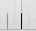 Ντουλάπα Πεντάφυλλη Kale Plus 506MNR2604 225x52x210cm White Πεντάφυλλη