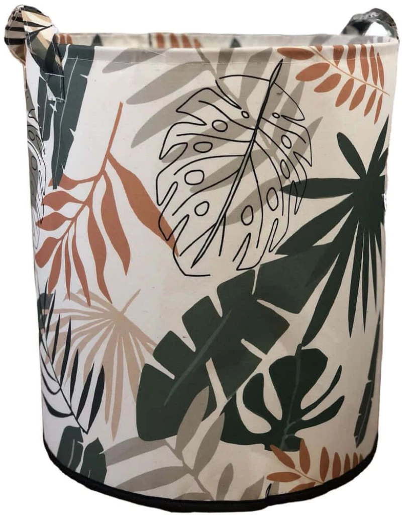 Καλάθι Αποθήκευσης 488PRN1111 37x40cm Multi Aberto Design Polyester,Βαμβάκι