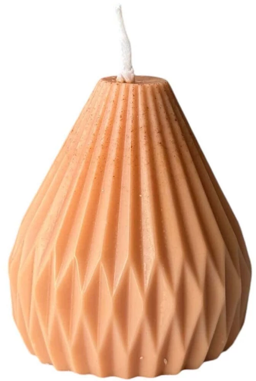 Κερί Σόγιας Glamour 447FLD1124 6x8x6cm Orange Aberto Design Κερί Σόγιας