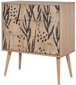 Συρταριέρα City Trio Daisy 869VEL3470 80x40x89cm Multi