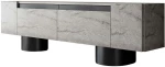 Έπιπλο Τηλεόρασης Bohem 618BLY1268 180x30x50cm Travertine Grey-Black