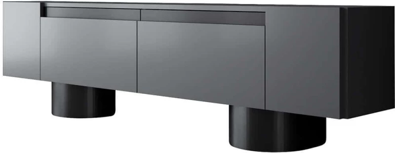 Έπιπλο Τηλεόρασης Bohem 618BLY1266 180x30x50cm Anthracite-Black