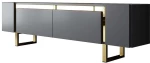 Έπιπλο Τηλεόρασης Yildiz 618BLY1269 180x30x50cm Anthracite-Gold