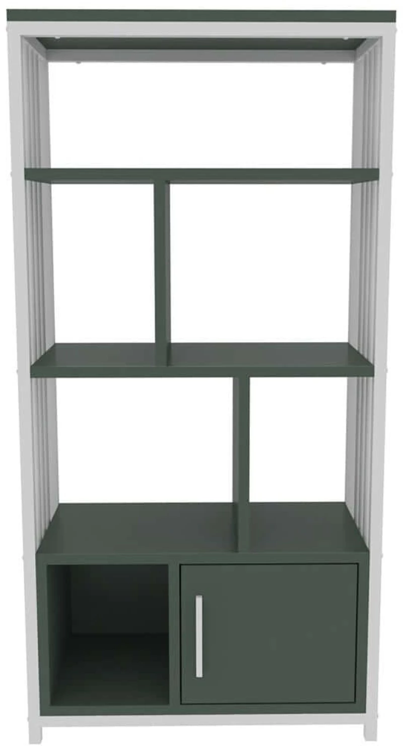 Βιβλιοθήκη Valero 875ZNA4566 60x29,6x120cm Green-White