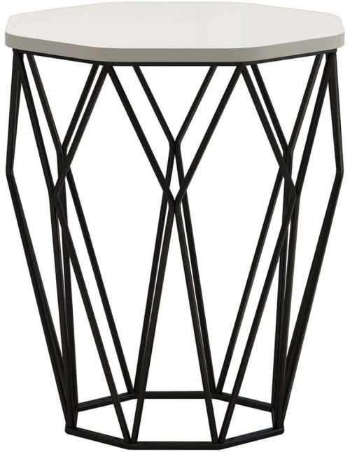 Τραπεζάκι Βοηθητικό Sofya 845HCT2882 46x46x57cm Cream
