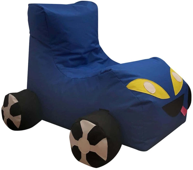 Πουφ Παιδικό Αδιάβροχο Car 535PFT1176 50x90x70cm Blue