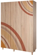 Ντουλάπα Παιδική Τρίφυλλη Lena 869VEL8668 135x52x192cm Multi Τρίφυλλη