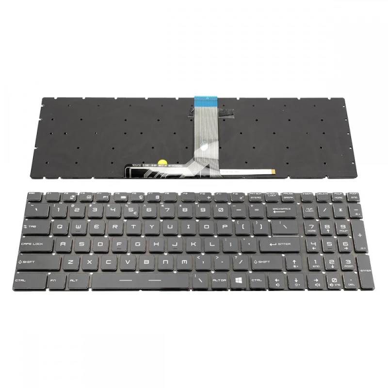Πληκτρολόγιο MSI GP73 Leopard 8RE MS-17C5 17E2 GE75 GP75 9SD GS73VR RGB Backlight Black Without Frame US (--Small Enter)