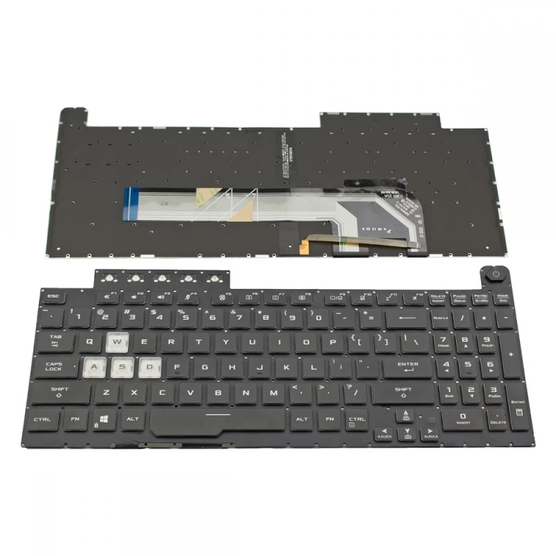 Πληκτρολόγιο ASUS TUF Gaming FA506 FX506 Black Without Frame With Backlit (RGB)US (Small Enter) - V191361A